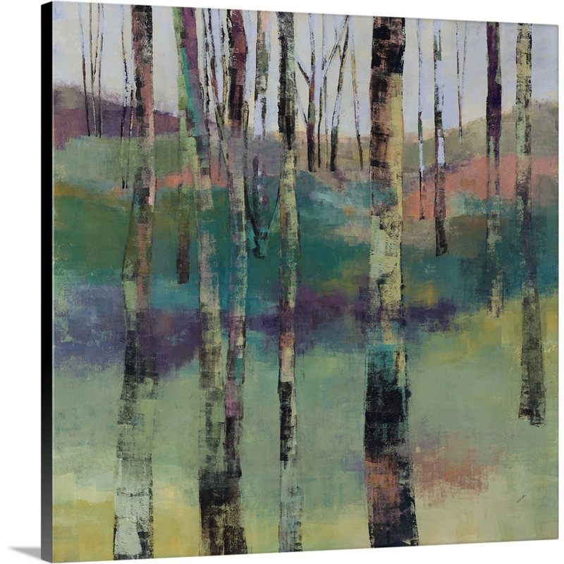 « silent sentinels », peinture sur toile, Toile tendue, H 24 po x l 24 po x p 1,25 po