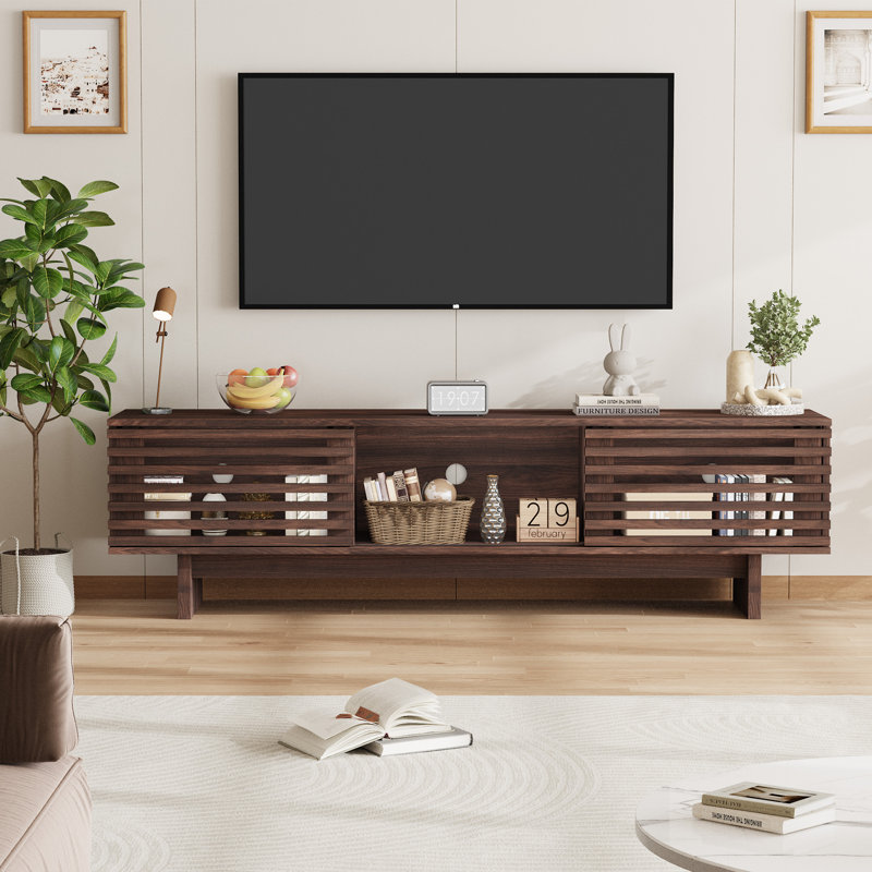 Meuble télé 55 po pour salon Mid-Century Modern