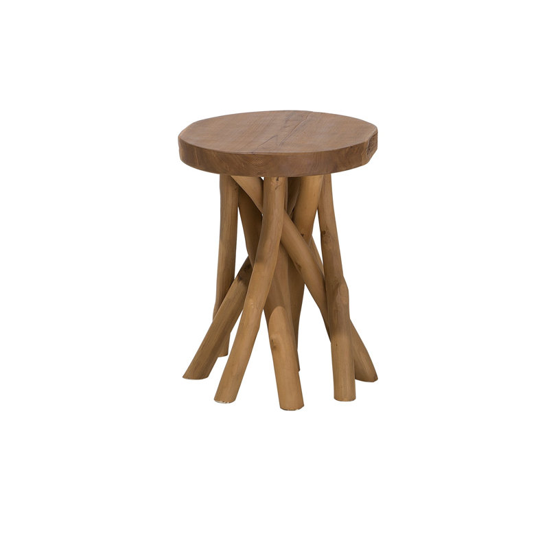 Regina Solid Wood Abstract End Table