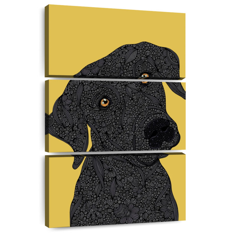 Labrador noir, H 50 po x l 32 po