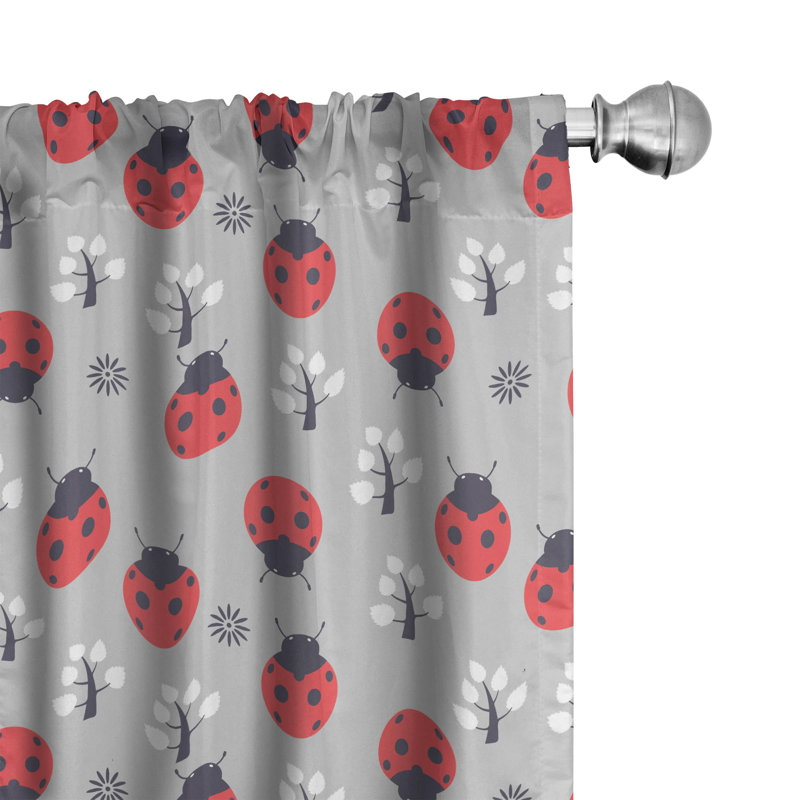Semi-Sheer Rod Pocket Curtain Panels, 28" x 63"
