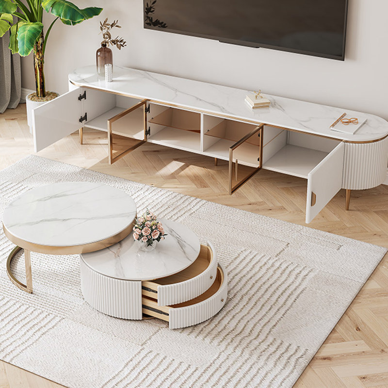 French style TV stand with coffee table
