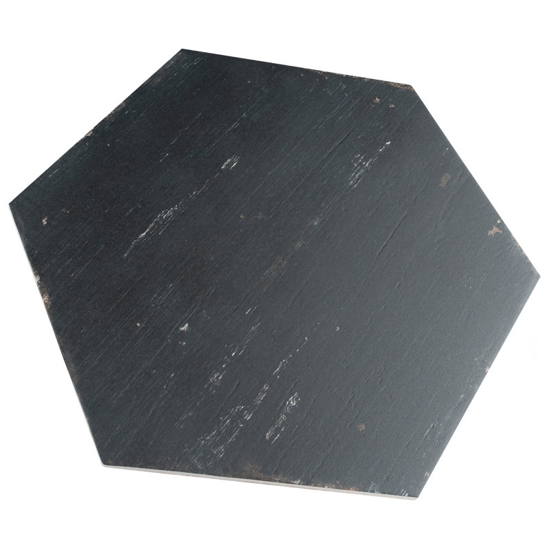 Retro Hex 14" x 16" Porcelain Wood Look Wall & Floor Tile