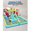 Château gonflable d'intérieur et d'extérieur avec glissade et gonflable gonflable 7-en-1 pour enfants 350 W