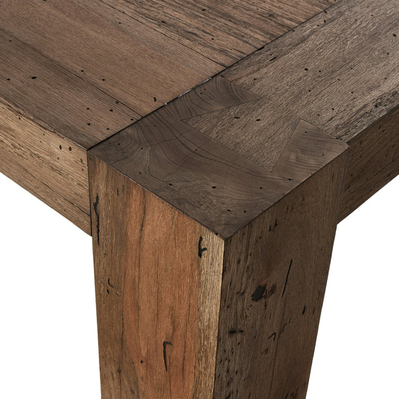 Abaso Dining Table, Rustic Wormwood Oak