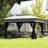 Quick-setup Metal Pop-up Shelter For Garden And Backyard Events