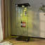 Vitrine moderne en verre avec lumières DEL pour le salon et la chambre à coucher