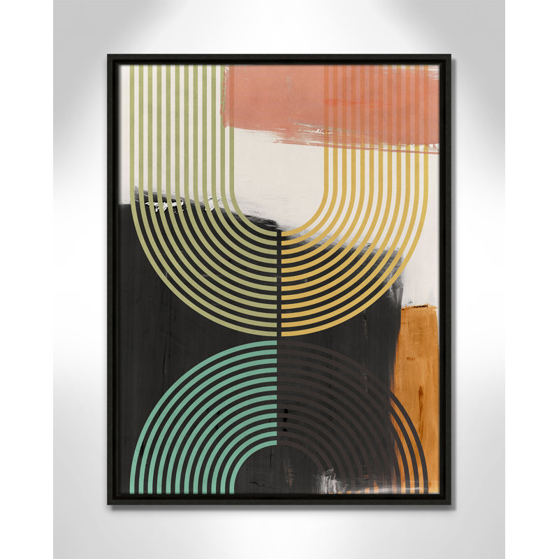 «Bolded II» par Isabelle Z, Toile avec cadre, L 19,5 po x H 25,5 po, Espresso Floater