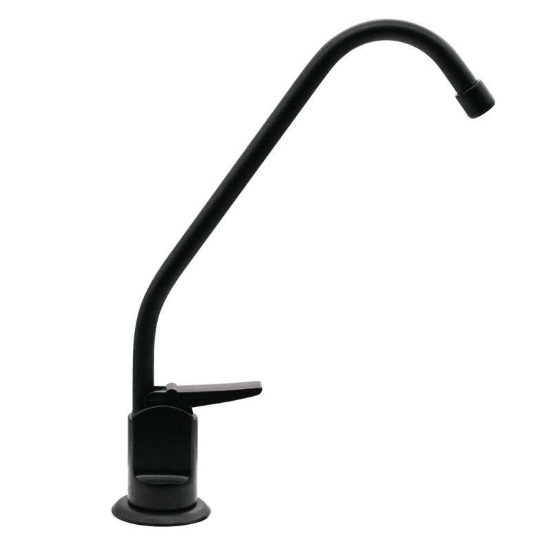 Westbrass Kitchen Faucet with Soap Dispenser, Matte Black