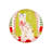 Green Cat And Flower Patterned Round Woven Base Modern Decorative Carpet-417950927