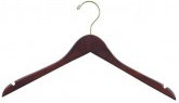 Flat Wooden Dress Hanger for Dress/Shirt/Sweater (Set of 100) Only Hangers Inc.
