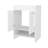 White 2-Door Vanity For Bathroom With Open Storage Facility - 34.6H X 23.2W 17.7D Particle Board Complement In 34.6 Inches High 23.2 Wide 17.7 Deep Display Toiletries Effectively-662459326
