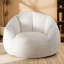 Grand fauteuil à billes en forme de coquillage en microfibre / microsuède-1969521464