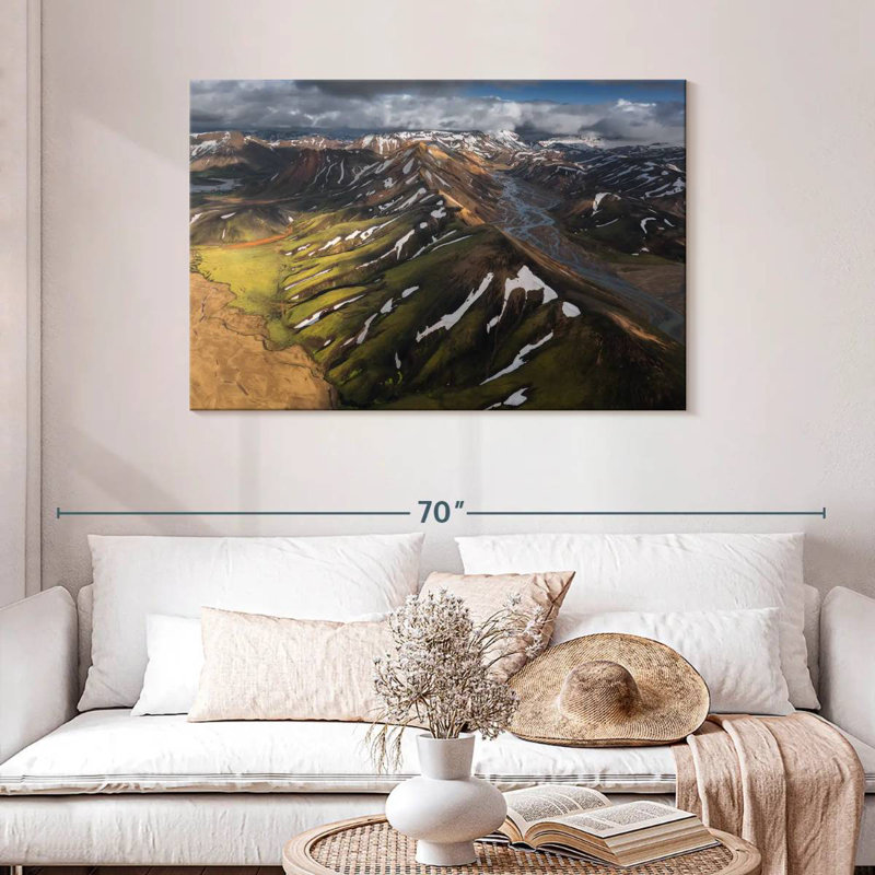 Alvord Iceland Mountain Range, 30" H x 45" W