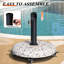 45 Lb. Concrete Free Standing Umbrella Base With Wheels