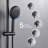 5-Setting Handheld Shower System Slide Bar Combo Rain Showerhead, Dual Shower Head Spa System