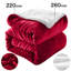 Diya Soft Sherpa Fleece Fur Thick Dual Sided Flannel Reversible Blanket Throw-832864505-832864509