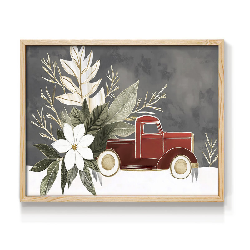 Art de Noël - CCXLVI - Reproduction encadrée - Restickable, Naturel, H 11 po x l 14 po
