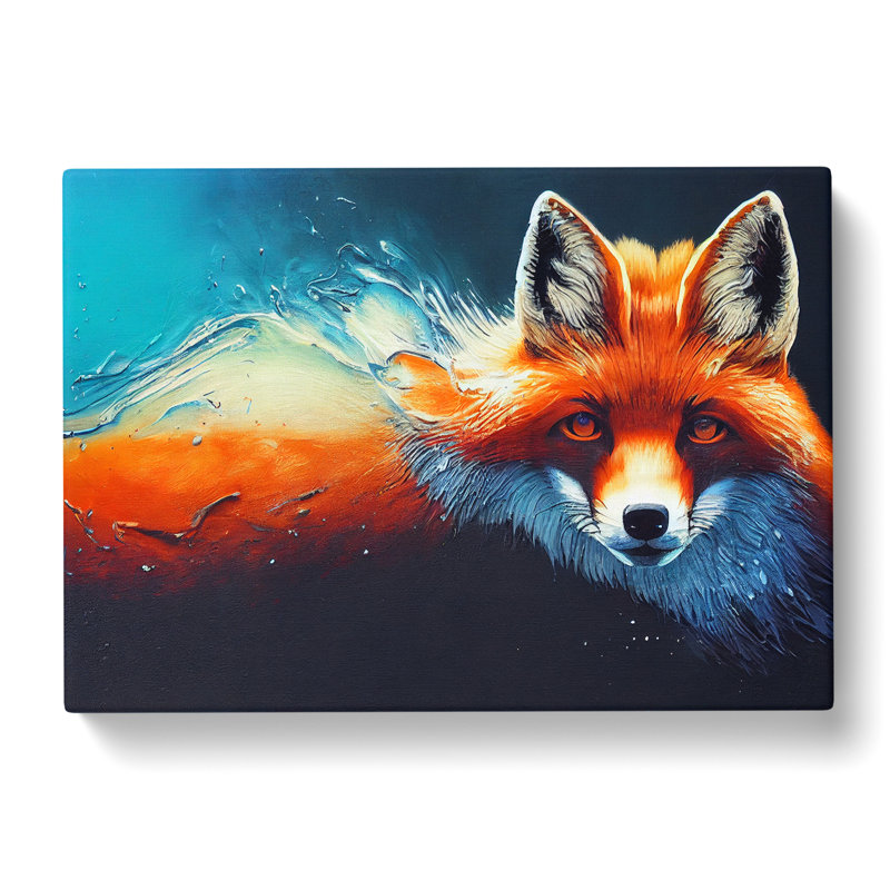 Fox Art Vol.1 - Wrapped Canvas, 40cm H x 60cm W x 3cm D