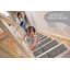 Tapis d'escalier moderne gris foncé