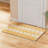 Jebreel Doormat for Indoor Outdoor Entrance Front Door Non–Slip Backing Mats Yellow Welcome Mat for Entryway, Hallway, Bathroom
