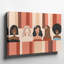 Reproduction d'art sur toile, "Illustration abstraite vibrante" mettant en vedette quatre personnages féminins divers-291324498