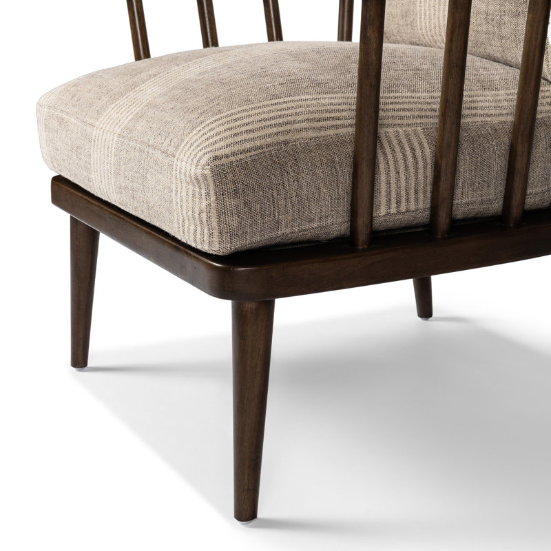Graham Chair-Andes Natural, 100% Flax/Linen; Manchester Flint