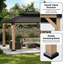 12 x 10 pi Pavillon de jardin en bois Soild