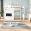 Lit simple peu encombrant avec rangement, bois de pin, style loft moderne, idéal pour les maisons compactes