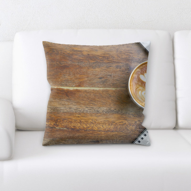 Coussin décoratif café