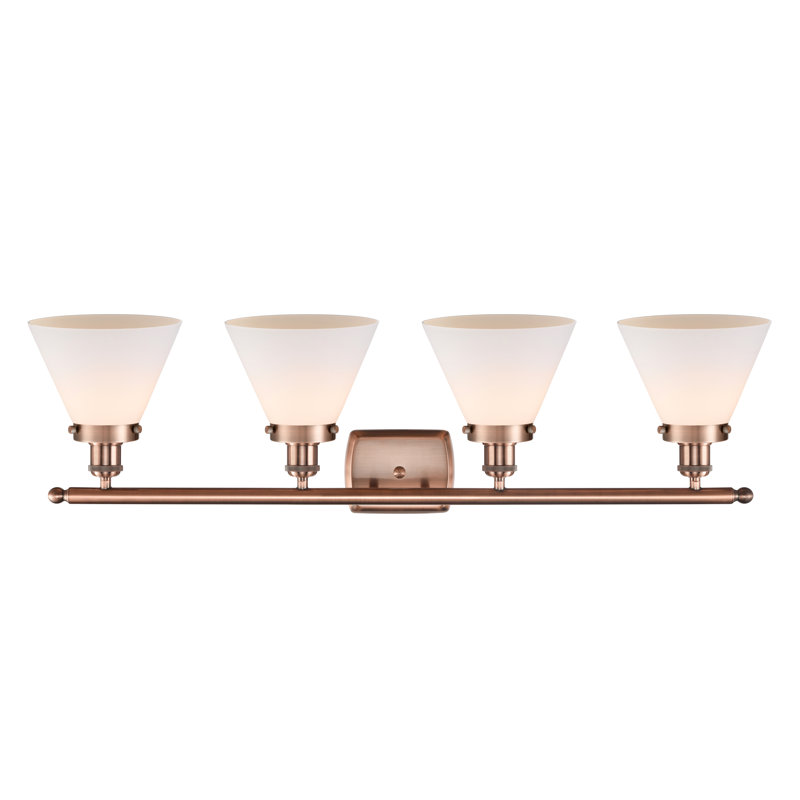 4 - Light Dimmable Bath Bar, Antique Copper