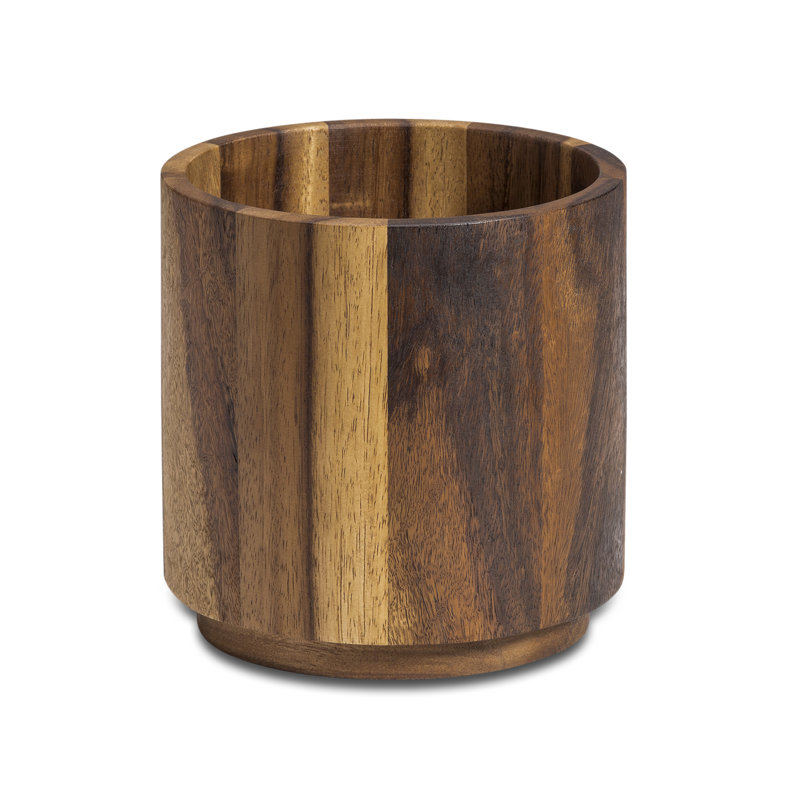 Acacia Wood Utensil Holder