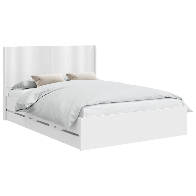 Bed, European Kingsize (160 x 200 cm), White