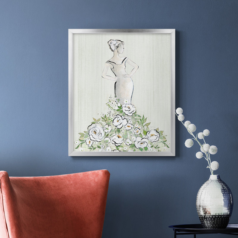 Toile encadrée de qualité supérieure, H 24 po x l 20 po, Argent
