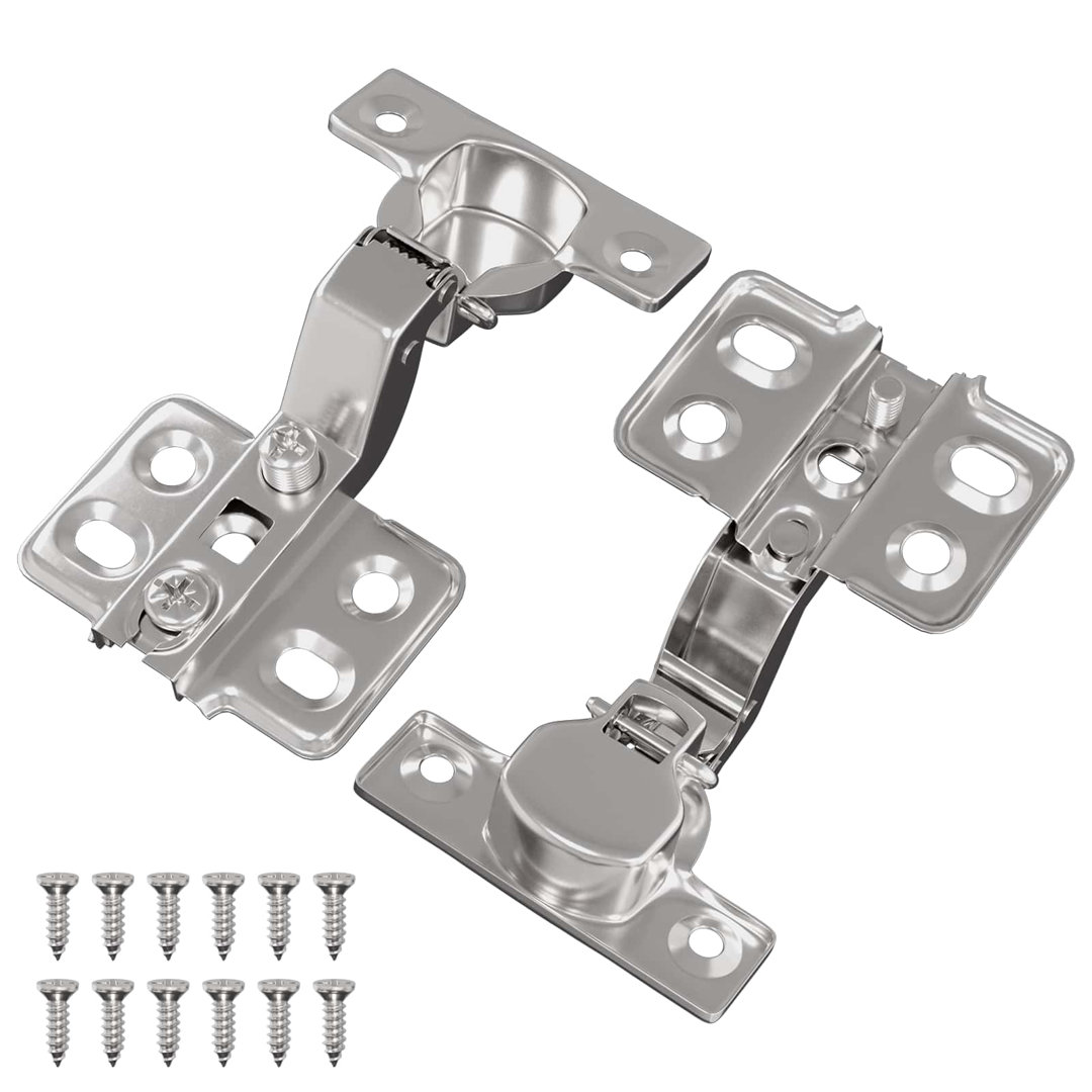 Vidaxl Hinge Nickel Iron Hardware Tools Cabinet Accessories Door Components