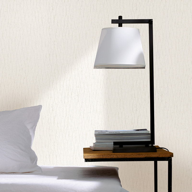 Nick 10.05m x 53cm Matte Wallpaper Roll, White