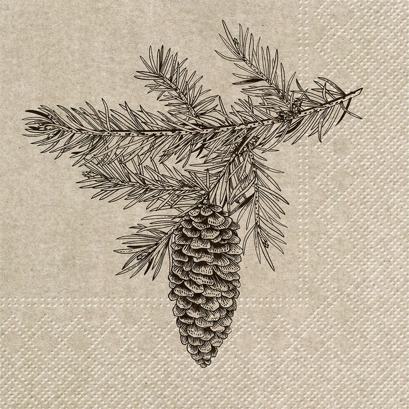 Serviette Pinecone 20 pour invité
