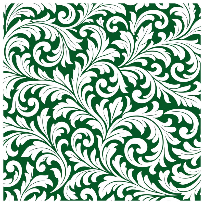 Édredon blanc à volutes florales, King