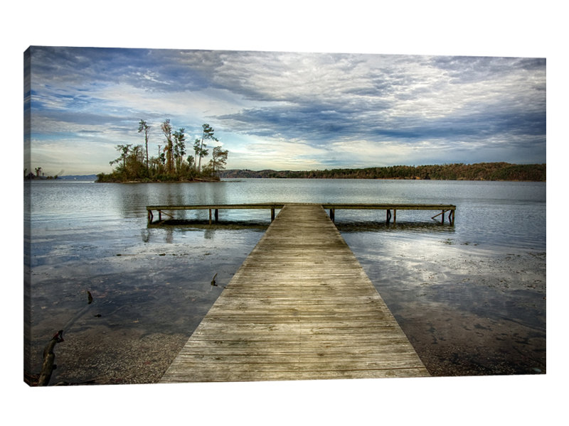 Down The Pier by Dano - Wrapped Canvas Print, 81 cm H x 122 cm W x 4 cm D