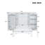 Lit escamotable simple avec tablettes de chevet et garde-robe