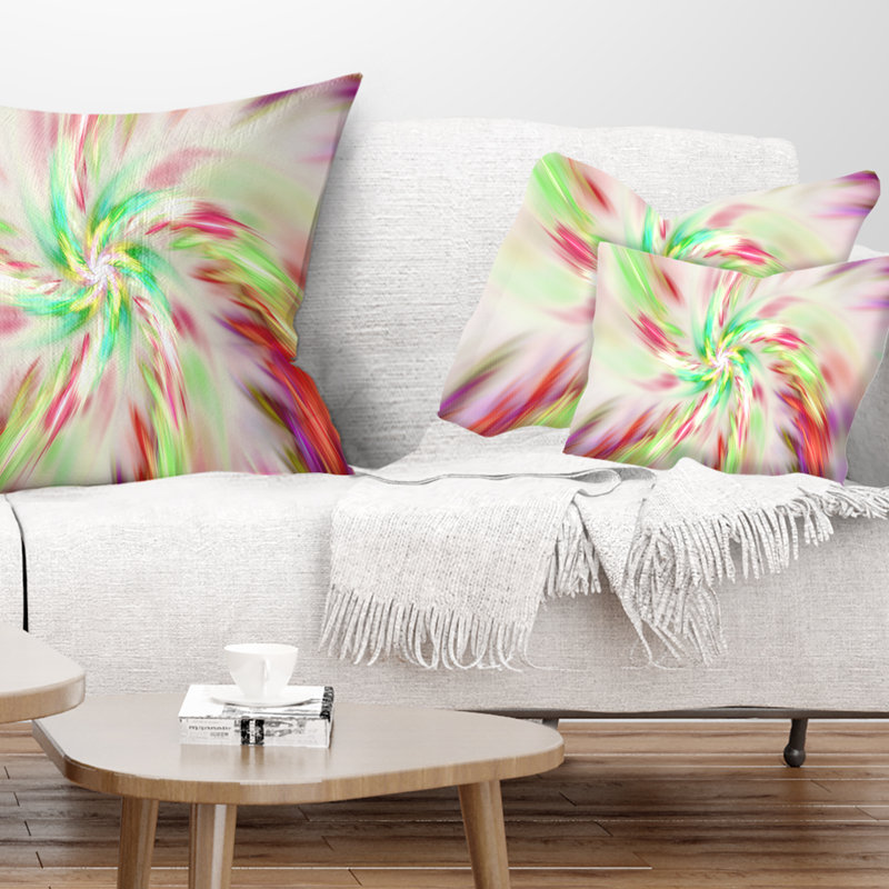 Coussin lombaire en spirale exotiques Abstract