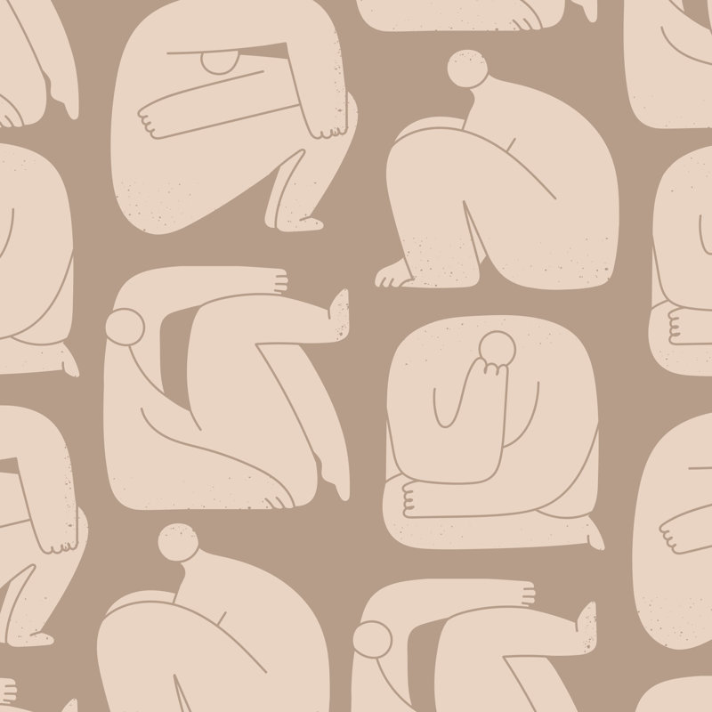 Papier peint abstrait à motif géométrique minimaliste