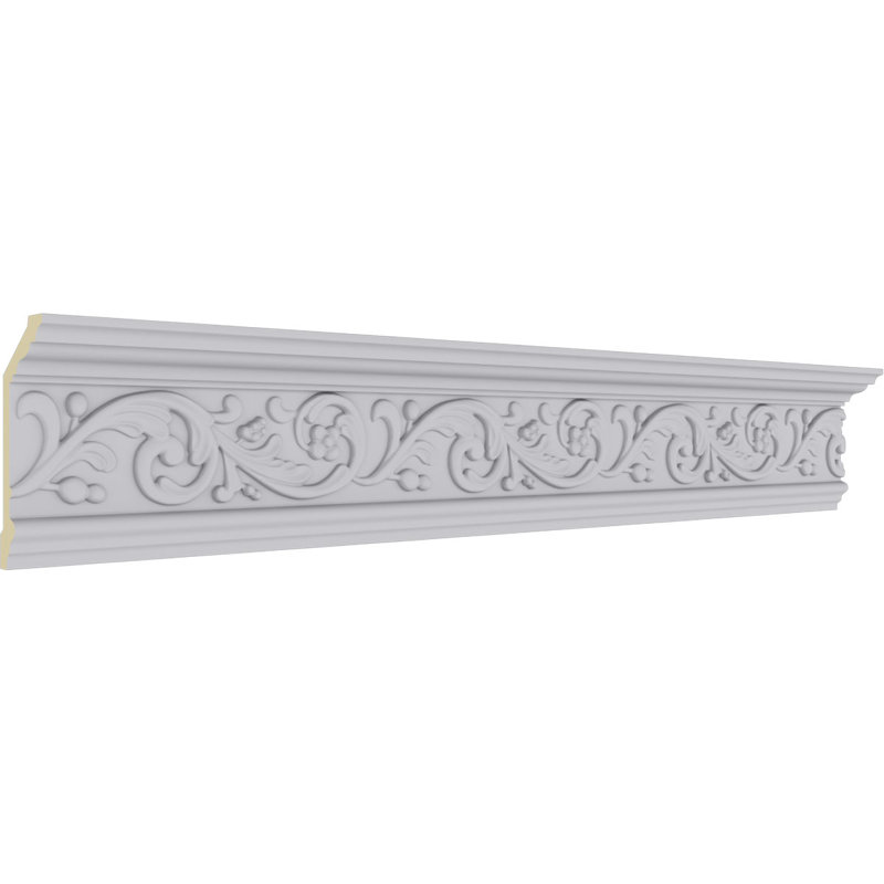 Kent 94.5" White Polyurethane Crown Moulding
