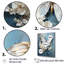 «Butterfly Ethereal Blues Form Abstract Elegance I», art mural papillon-95866933-95866937