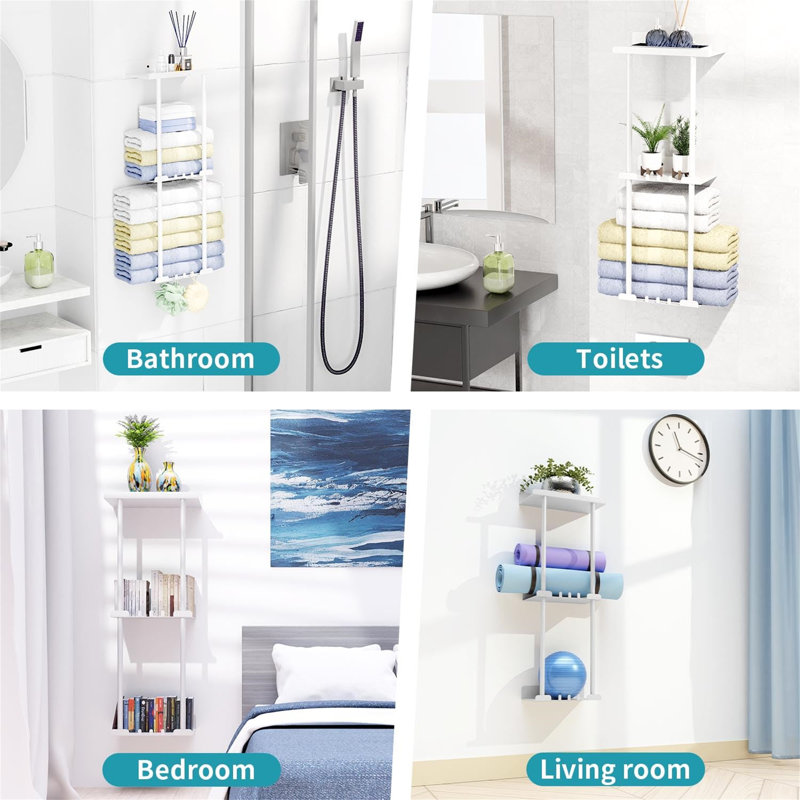 Beverlye Towel Stand, Stainless Steel