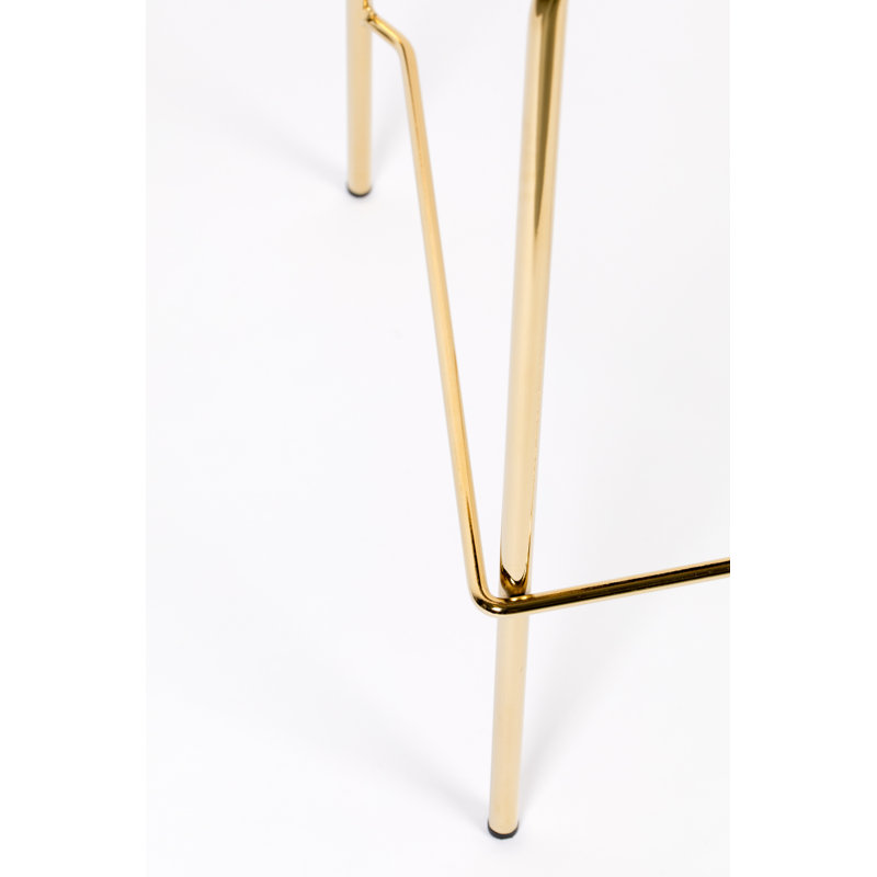 Jolien 26'' Counter Stool, Gold/Dark Green, Dark Green