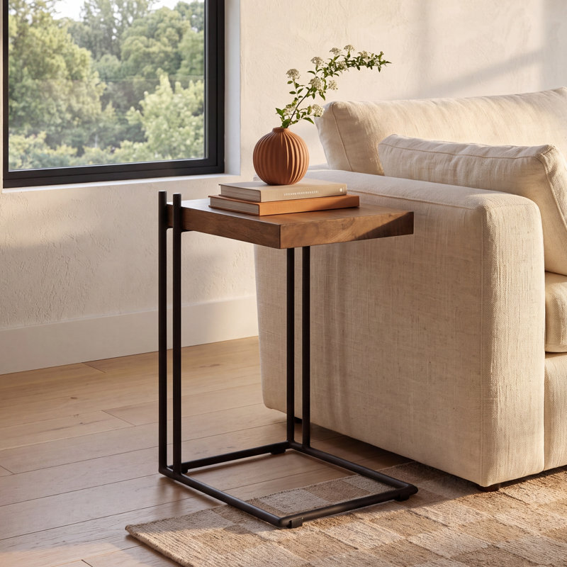 Maddox Solid Wood Top End Table