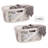  40L Laundry Basket, Clothes Hamper, Ventilated, Plastic, 23"L x 14.5"W x 10.5"H, 2 Pack-96127303