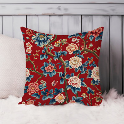 World and Countries Asian Style Floral & Botanical Pattern I