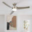 Ventilateur de plafond intelligent 52 po à 3 pales avec lumière DEL à intensité variable et télécommande-1519990395